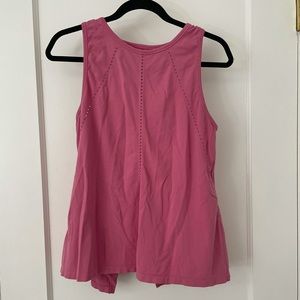 Athleta pink workout tank top